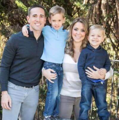 Breanne Lafleur with her husband Matt Lafleur and children Luke and Ty